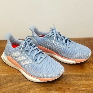 Adidas Women Solar Boost Running Light Blue Athletic Sneakers